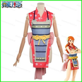 One Đầm kimono cosplay Nhân Vật nami Trong anime one piece 1
