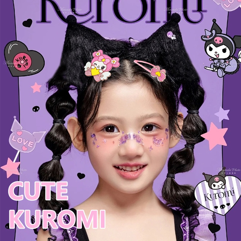 Set 14 Kẹp Tóc Phong Cách Hàn Quốc Dễ Thương Cho Bé Gái Kuromi