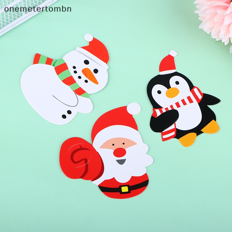 Thiệp Giáng Sinh Bằng Giấy In Hình Hoạt Hình santa claus santa claus Người Tuyết Người Tuyết Quà Tặng Trang Trí Tiệc Giáng Sinh Năm Mới n