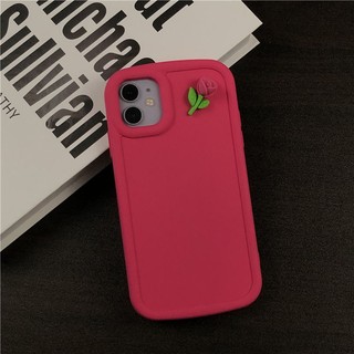 Ốp Điện Thoại silicone Bong Bóng Hình Hoa Hồng Cho iphone 7 7plus 8 8plus xs xr 11 12 13 14 15pro plus promax