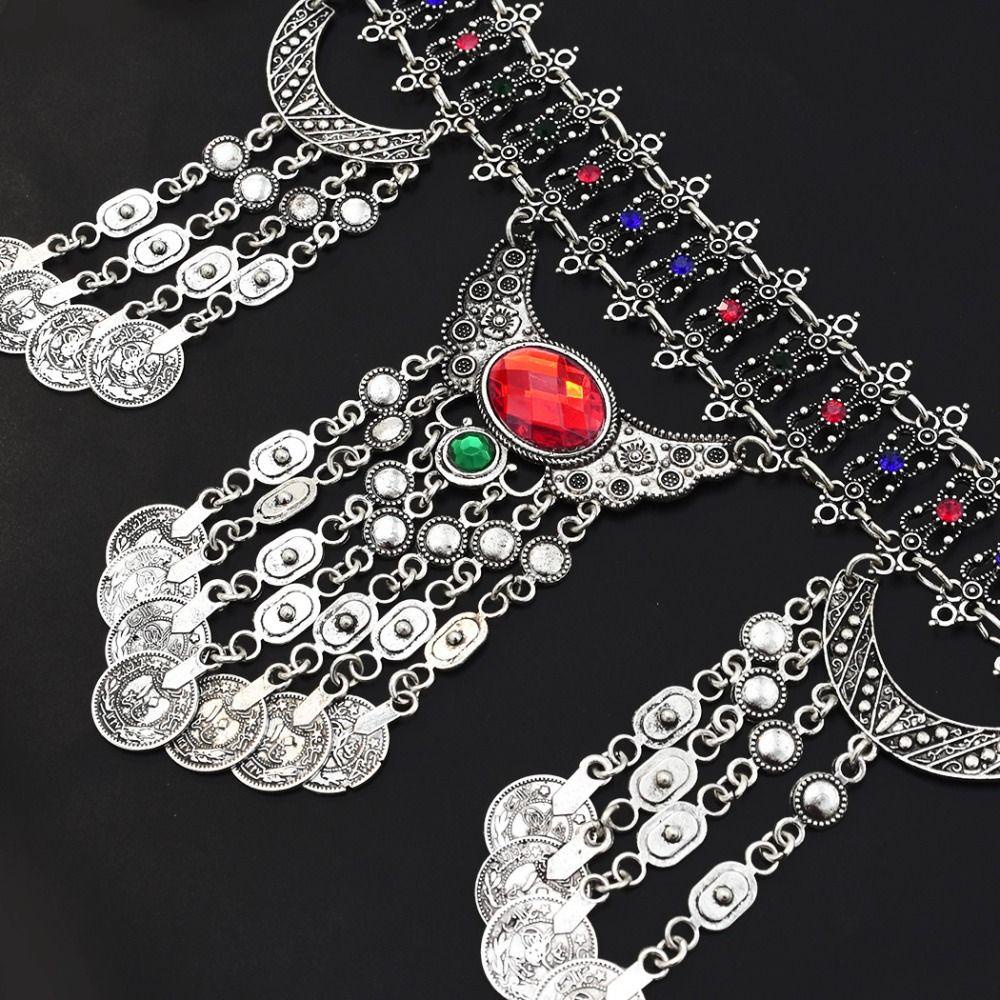 HEALMEYOU Thắt Lưng Dây Xích Kim Loại Tua Rua Phong Cách Dân Tộc Dễ Phối Đồ Đi Biển Cho Nữ