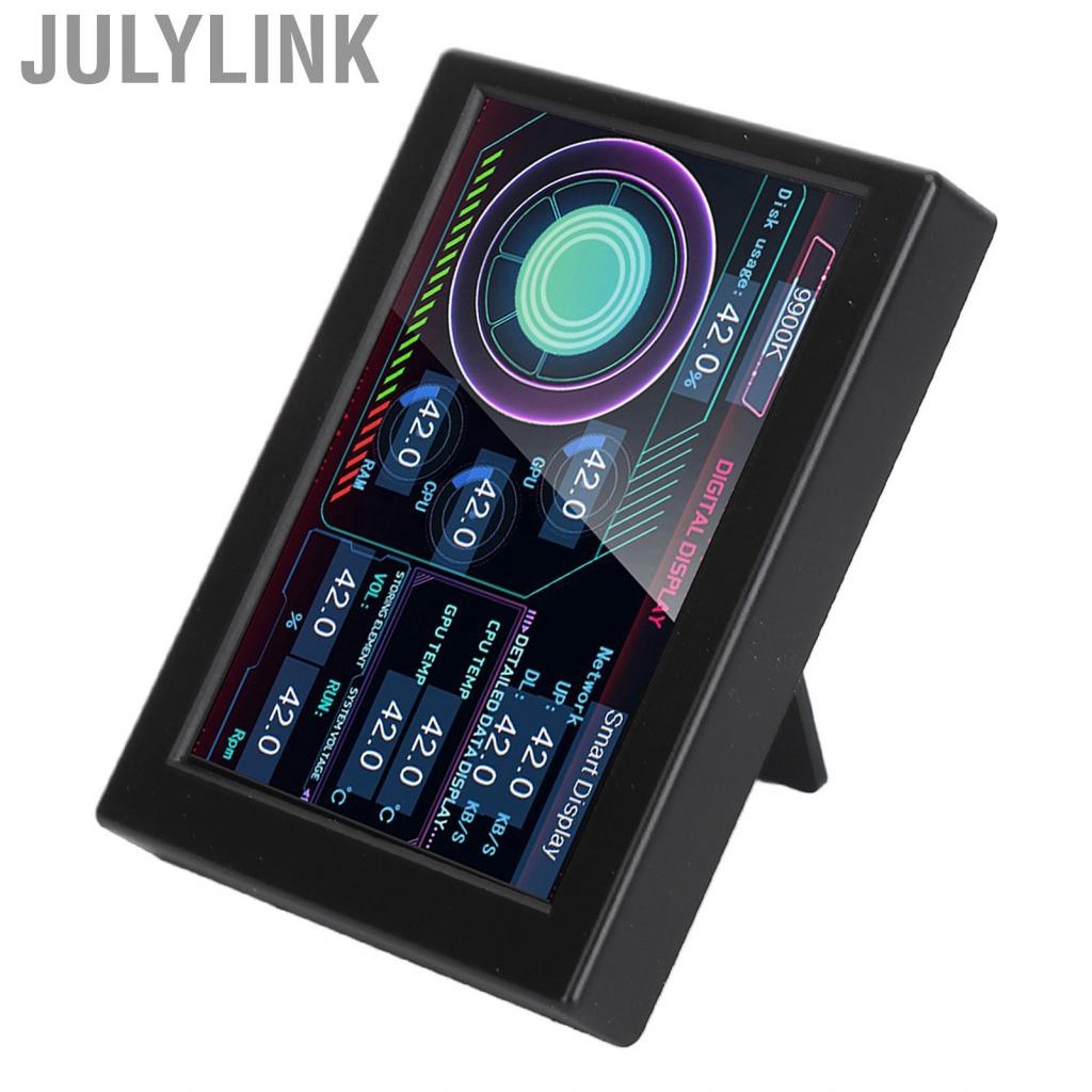 Julylink 3.5 PC  Panel Display DIY Type C IPS USB Temperature With RHS
