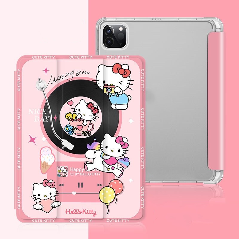 Dễ Thương Ốp Máy Tính Bảng Mềm Họa Tiết Hoạt Hình Có Ngăn Đựng Bút Cho ipad gen10 7 / 8 / 9 air4 / air5 pro11 "pro12.9" mini6