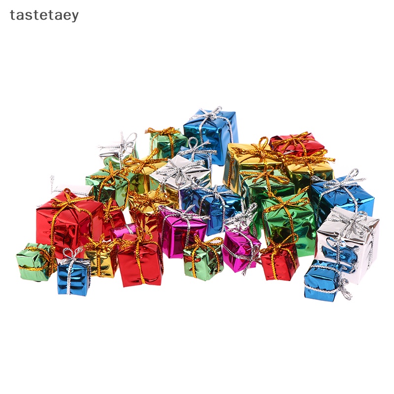 Set 10 Hộp Quà Giáng Sinh mini Xinh Xắn Dùng Để Trang Trí Nhà Búp Bê