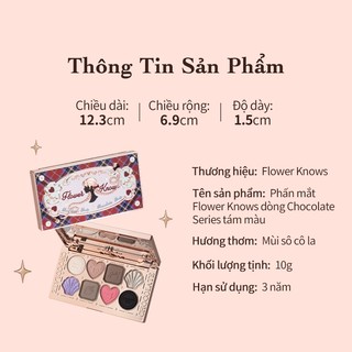 (Có sẵn) Bảng phấn mắt Choco FLOWER KNOWS