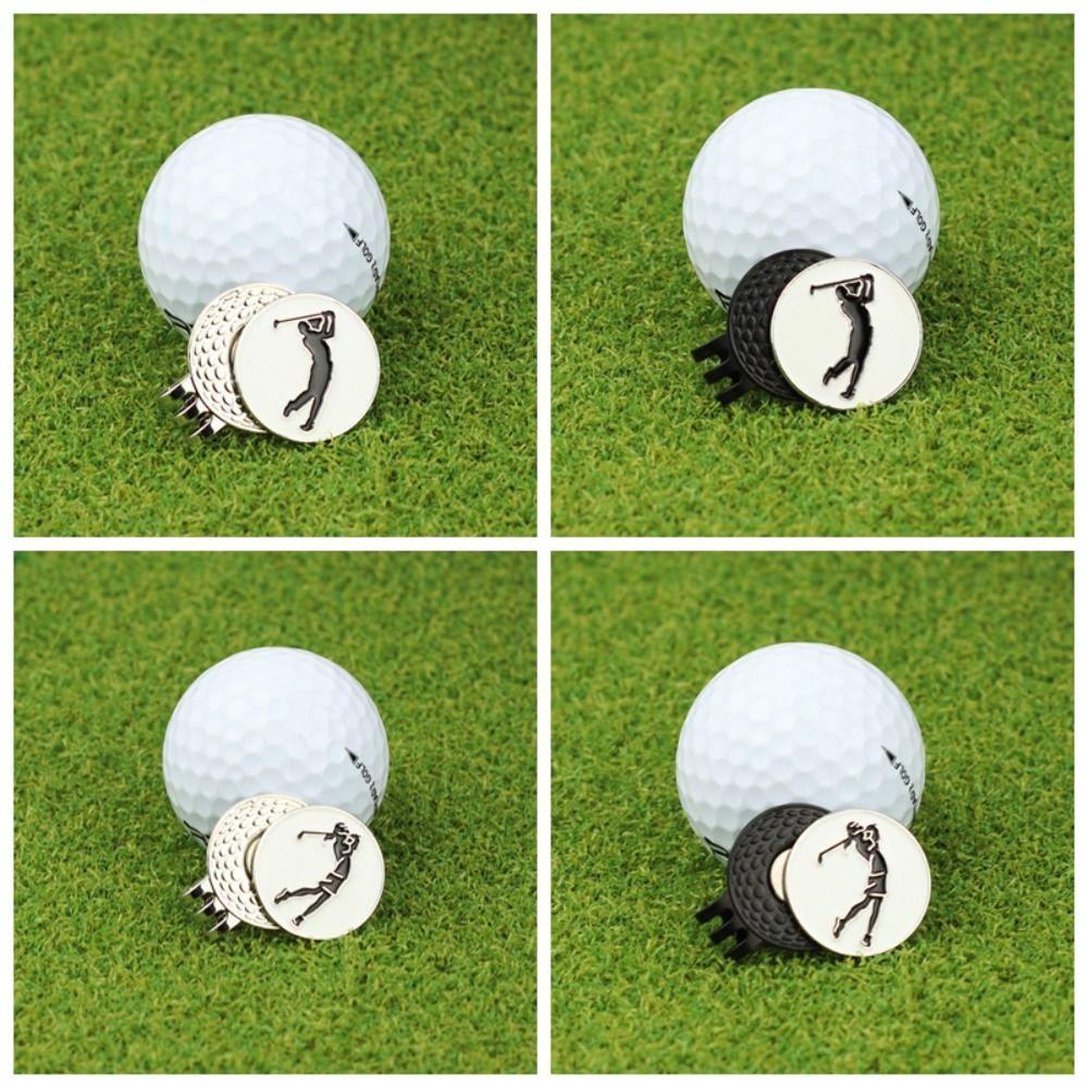 GOFIDIN Phụ Kiện Kẹp Nón Đánh Dấu Vị Trí Bóng golf Bằng Kim Loại Có Thể Tháo Rời Làm Quà Tặng Cho Bạn Gái