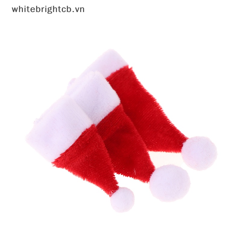 Set 2 Búp Bê Hình Ông Già Noel Đội Nón Đỏ Trang Trí Giáng Sinh