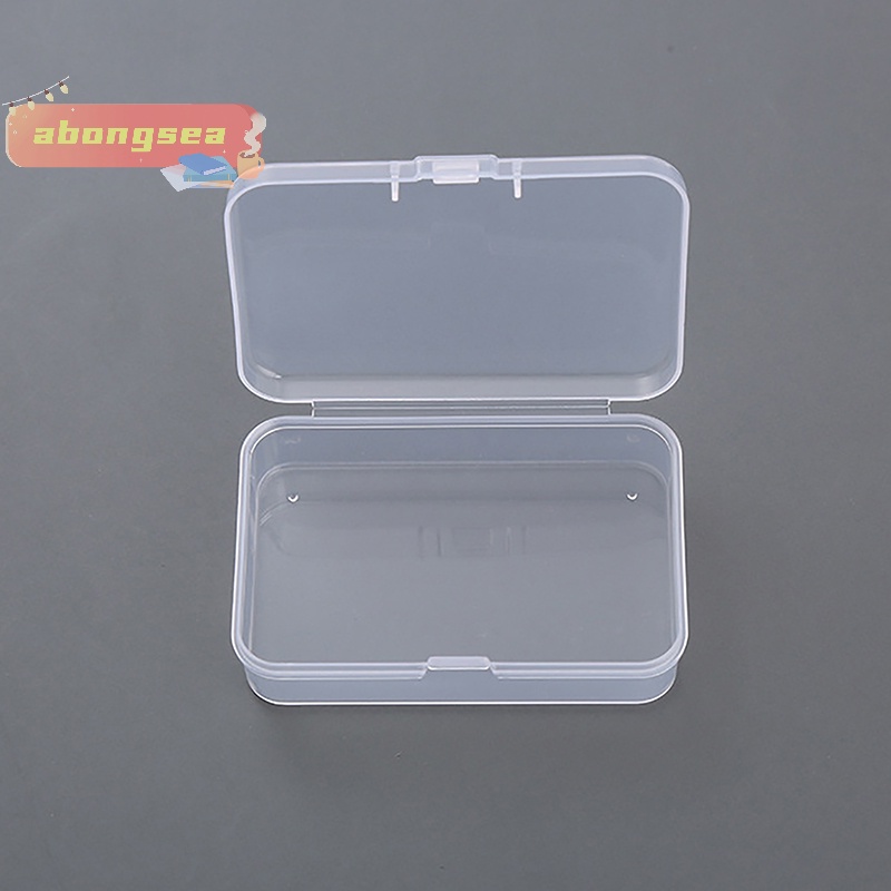 Set 2 Hộp Nhựa Vuông Trong Suốt Đựng Trang Sức Tiện Lợi