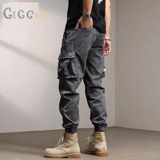 【GIGGLE】Cargo Pants Durable Loose Outdoor Slight Stretch With Multiple Pockets