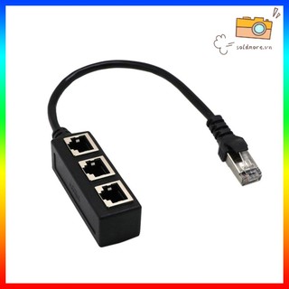 Bộ chia cáp Ethernet RJ45 Bộ chuyển đổi 1 cổng nam sang 2/3 cổng mạng LAN nữ