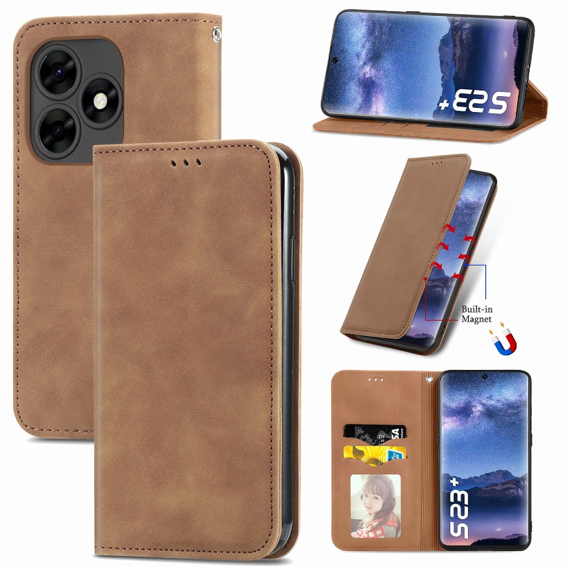 Phù Hợp Bao Da Điện Thoại Hít Nam Châm Màu Trơn Cho oppo reno5 reno 6 reno7 reno8 reno10 Ốp