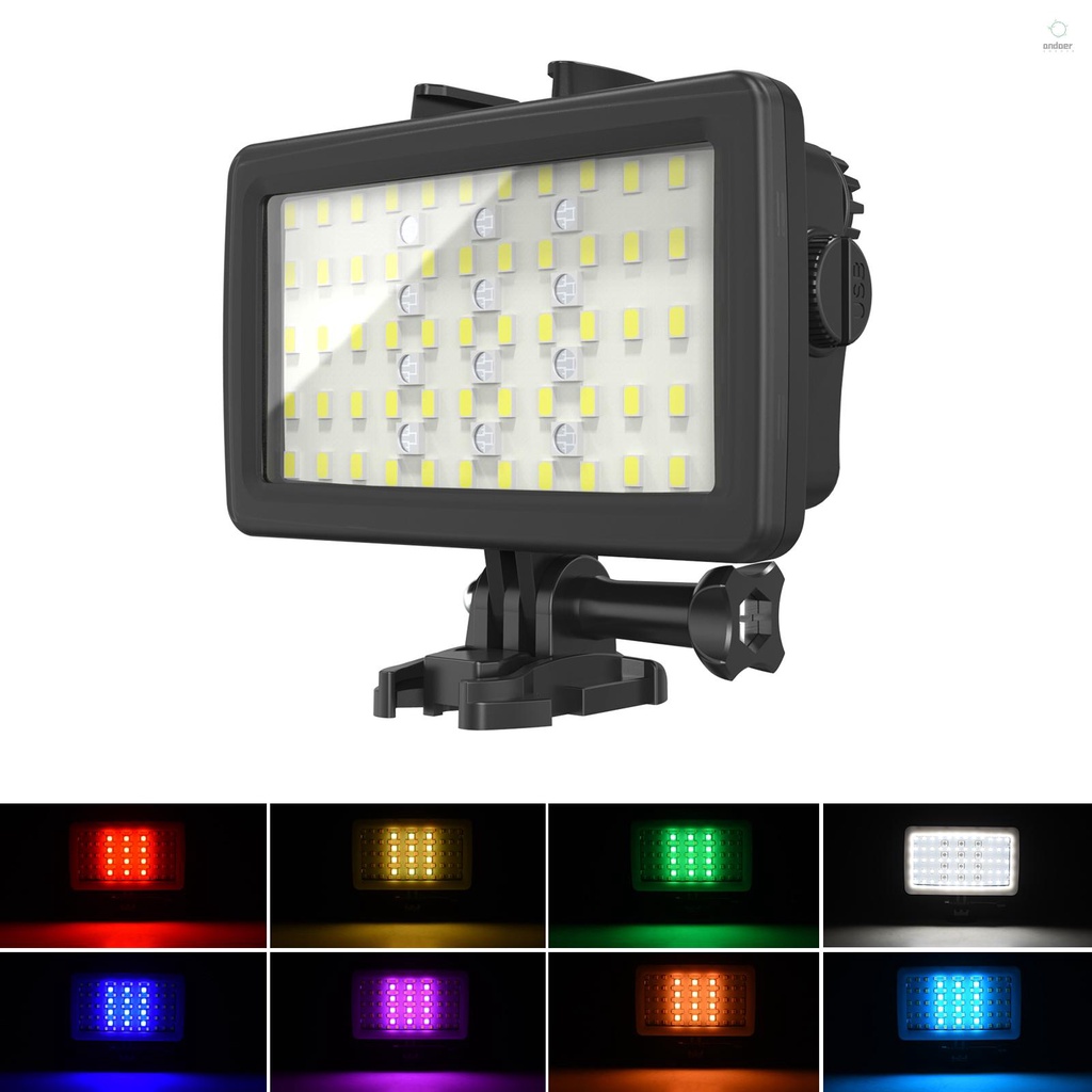 ANDOER Đèn led rgb Chống Thấm Nước 8 Chế Độ Sáng cri95 + ipx8 40m Có Thể Xây Dựng Dưới Nước