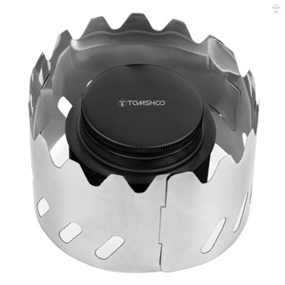  Tomshoo Bếp Cồn mini Di Động Bằng Hợp Kim Nhôm Kèm Nắp Chắn Gió Bằng Thép Không Gỉ Tiện Dụng Mang Theo Du Lịch Cắm Trại 