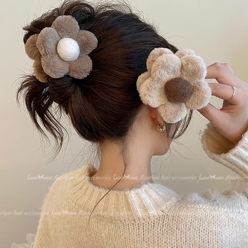 Kẹp Tóc Bông Hoa / Cá Mập Dễ Thương Phong Cách Hàn Quốc Cho Nữ