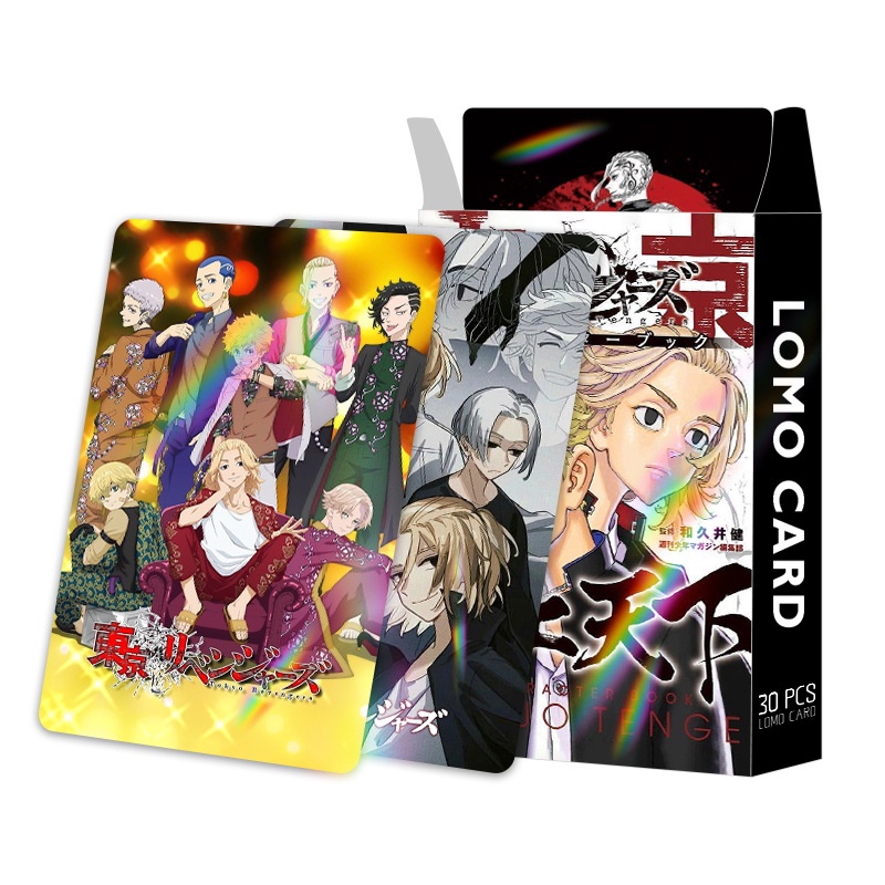 Tokyo Revengers Laser Flash Lomo Card Photocard 30pcs/box - Must-Have for Anime & Manga Fans