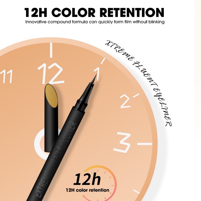 QIAWES 4Colors Ultra Slim 0,1mm Liquid Eyeliner Pen Chống nước nhanh khô Bút chì kẻ mắt lâu trôi dành cho nữ Mỹ phẩm trang điểm ღ COD