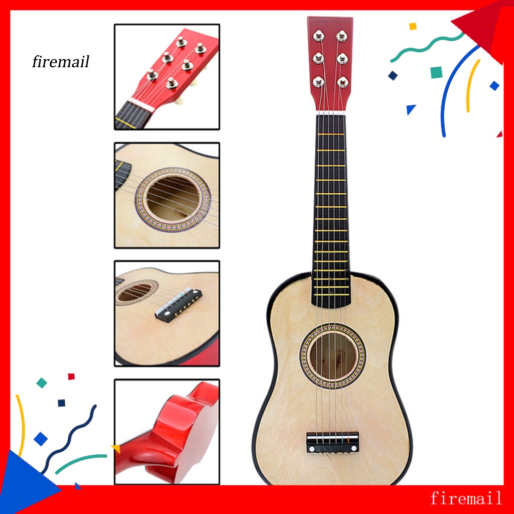 Đàn guitar 23-inch 6 Dây mini Viền Gỗ Trơn Tru Giáo Dục Giải Trí Cho Bé