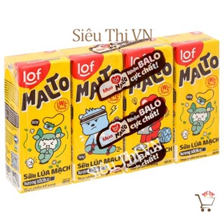 Sữa Lúa Mạch Lof Malto (Hàng ko thẻ) Vỉ 4 Hộp x 180ml