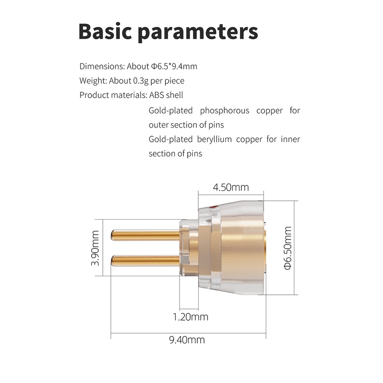 Fiio Đầu Chuyển Đổi lc-78a mmcx Sang 0.78mm 2-pin Cho ff1 fd11