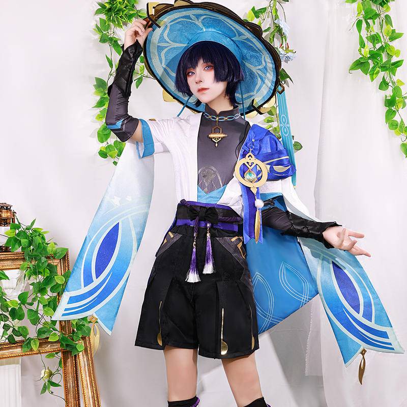 Genshin Impact Wanderer Scaramouch SSR Cosplay Costume Cos Suit Anime Game Bộ đồ nữ Bộ đồ chơi trơn Bộ trang phục Cosplay Costume Cosplay