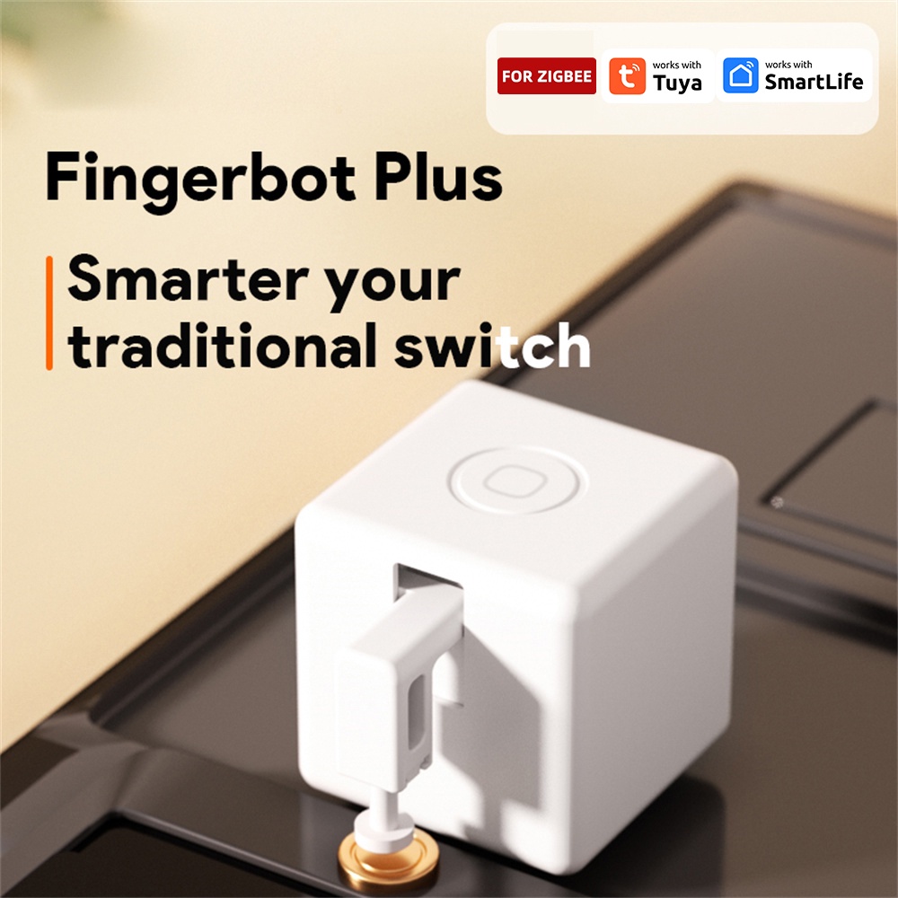 Pin nút thông minh CR2 3.0V Zigbee Fingerbot Plus Robot ngón tay thông minh 38g Công tắc thông minh Kích thước 34,5 34,5 34,5mm Robot ngón tay Thang máy gọi đồ tạo tác