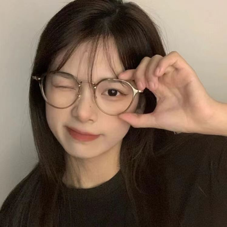 Phong cách Hàn Quốc thời trang chống ánh sáng xanh chống bức xạ tròn cận thị kính cho nam và nữ T22