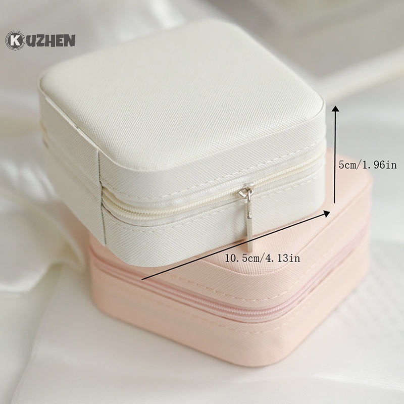 Hộp Đựng Trang Sức mini Có Khóa Kéo Tiện Dụng Mang Theo Du Lịch