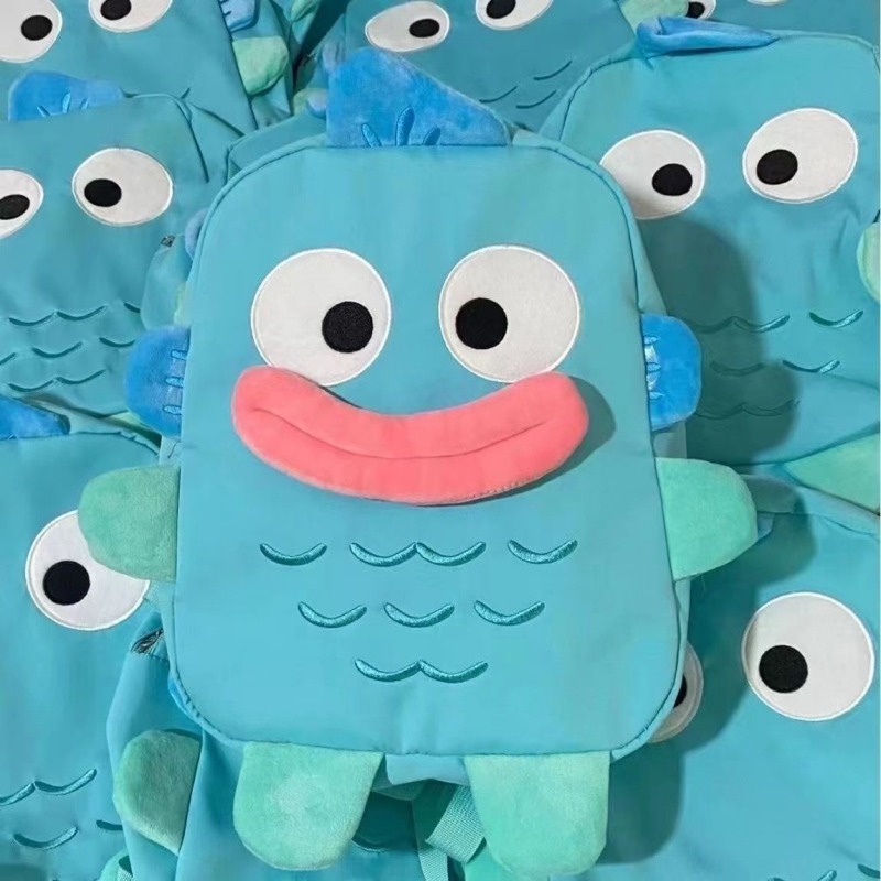 Ba Lô Học Sinh Cỡ Lớn In Hình Cá Dễ Thương