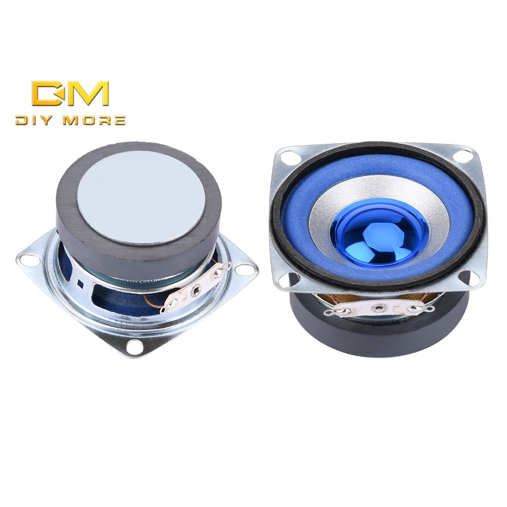 DIYMORE Loa Tự Lắp Ráp Hình Vuông Màu Xanh Dương 2-inch 5w 4ohm 52mm 5w 3r 5w