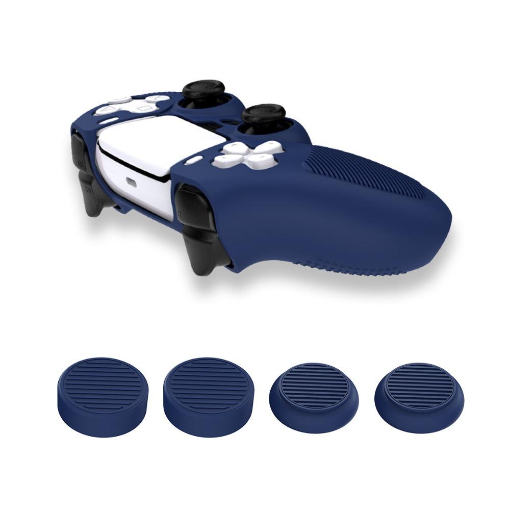 Btlimer Vỏ Bọc Silicon gel Nhiều Màu Thoải Mái Chống Rơi Cho Tay Cầm Chơi game ps5