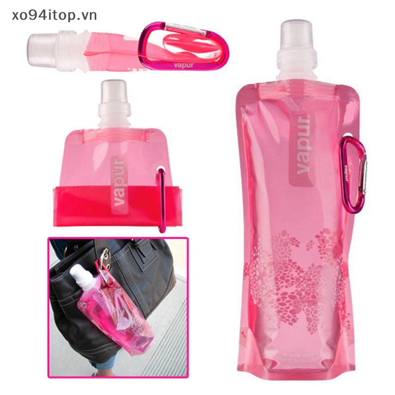 Bình Uống Nước xoitop 500ml Hình Động Vật Hoạt Hình Thân Thiện Với Môi Trường Có Thể Gập Lại An Toàn Cho Trẻ Em vn