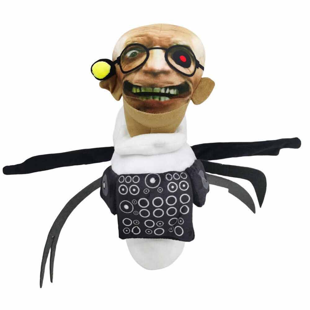 Skibidi Toilet Plush Toys ,Scientist Soft Plushie Stuffed Figure Doll Gift Xmas
