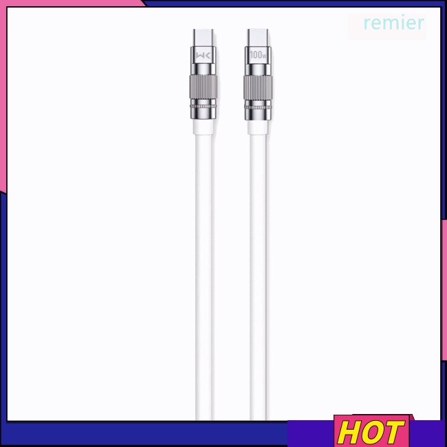 Remier Dây Cáp Sạc Nhanh pd20w / 100w Với Chip Thông Minh Chống Mòn