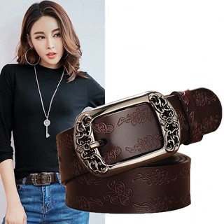 Thắt lưng 3.3cm khóa cài thời trang cho nữ 100-110cm