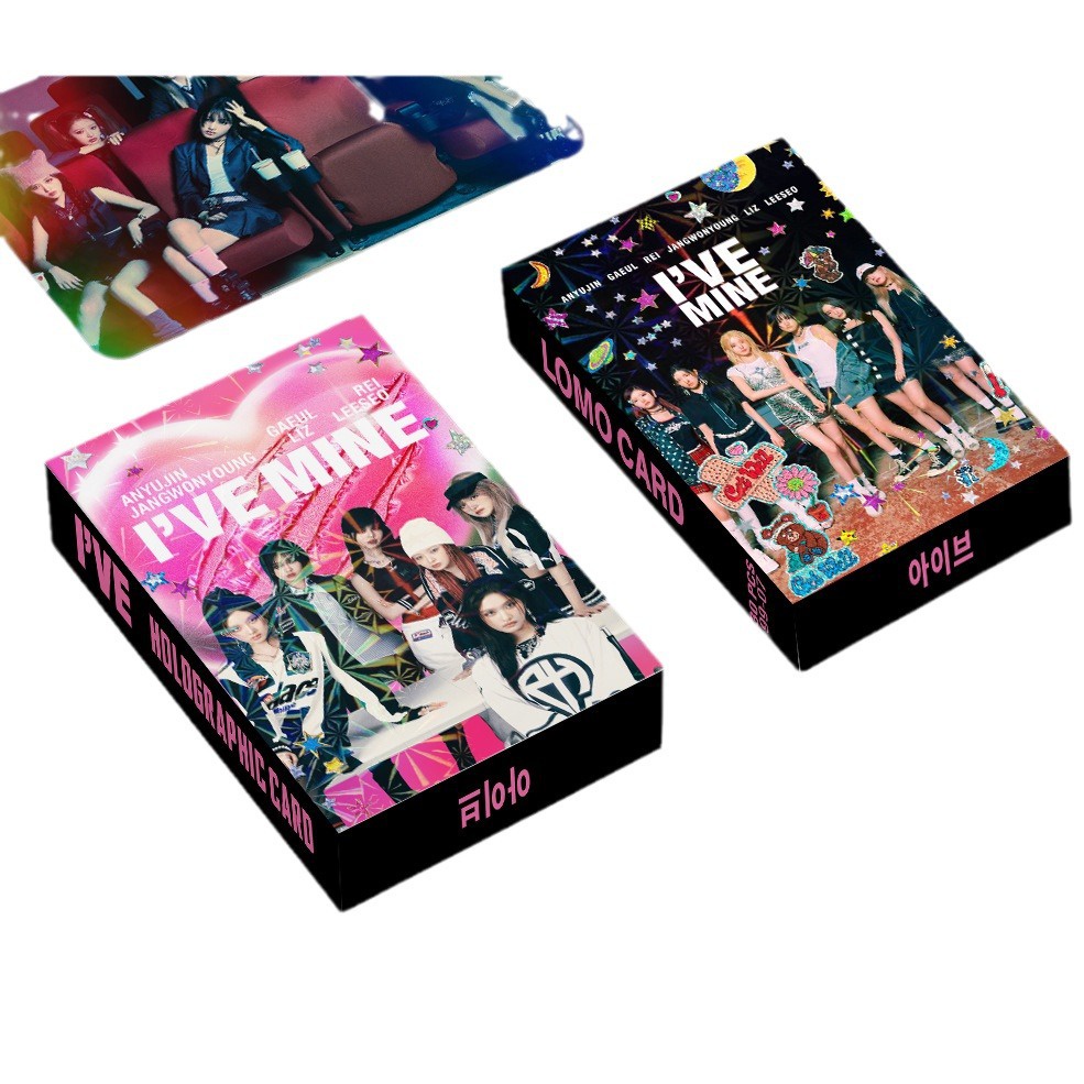 ITZY Album RINGO Holographic Laser Lomo Card Double-sided Color Printing Photocard 30pcs/box