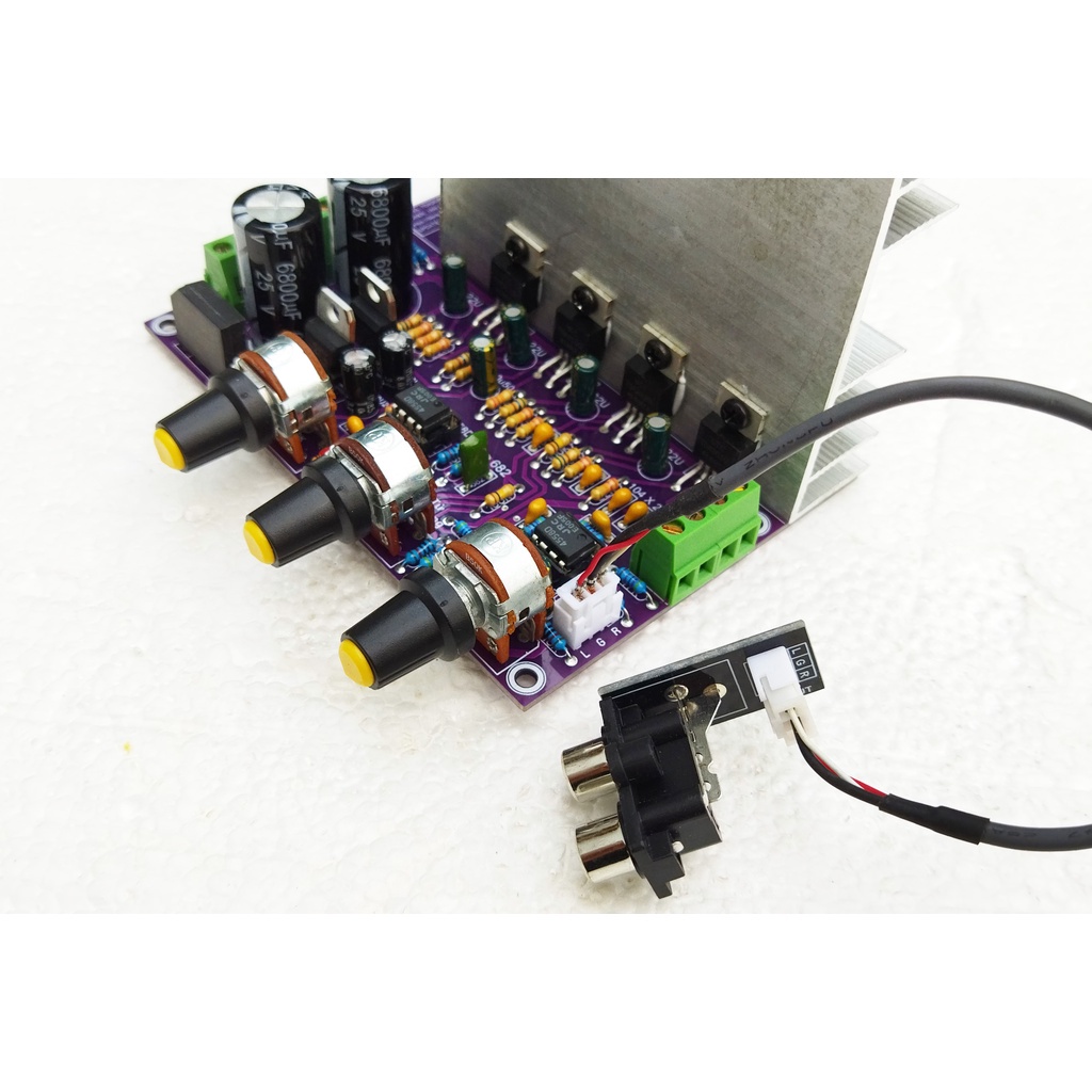 Mạch loa vi tính TDA2030A 2.1 BTL Bản Tím Xịn