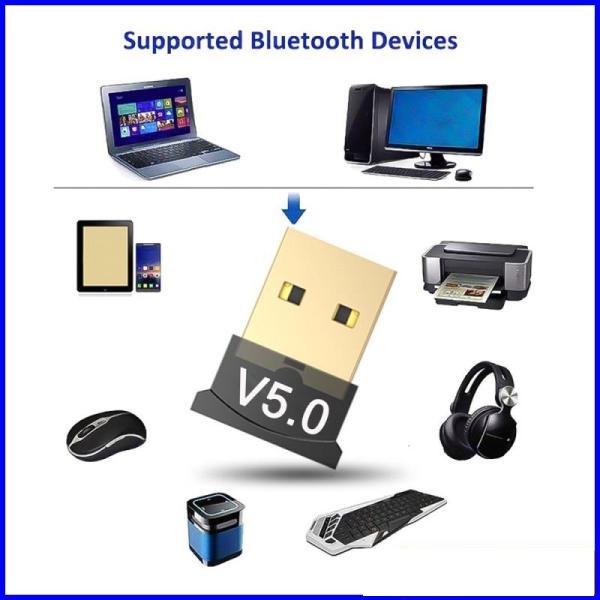 USB Bluetooth 5.0 Dongle CSR, thu phát bluetooth cho PC và Laptop