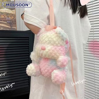 MOUSOON Túi Đeo Chéo Hình Gấu Hoạt Hình Nhiều Màu Sắc Dễ Thương