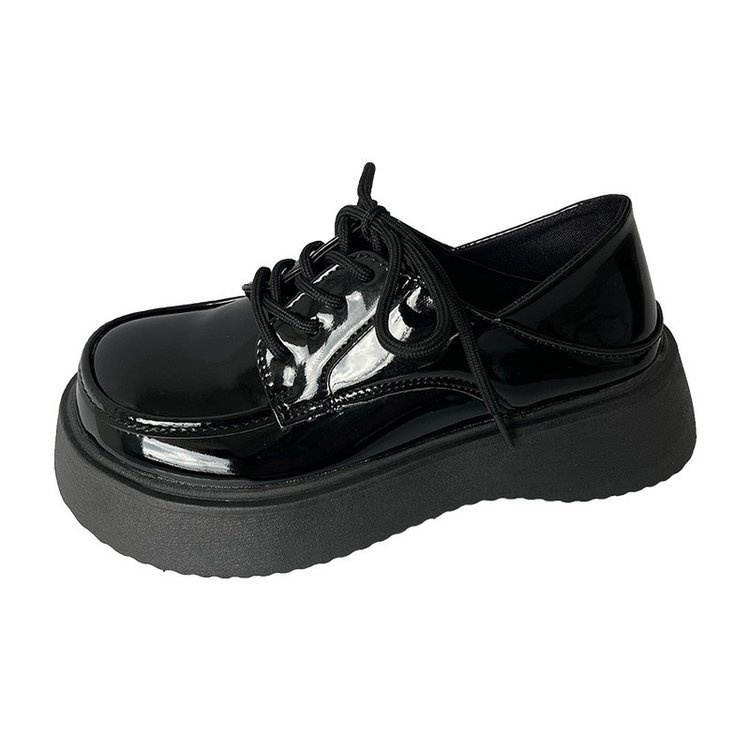 Pu Giày Lười Da Thời Trang Xuân Thu Hàn Quốc 2023