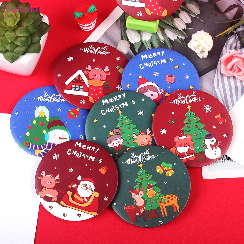 1 Gương Trang Điểm mini Bỏ Túi Hình Ông Già Noel / Người Tuyết Sáng Tạo Cho Nữ / Trẻ Em / Quà Tặng Tiệc Tùng erw