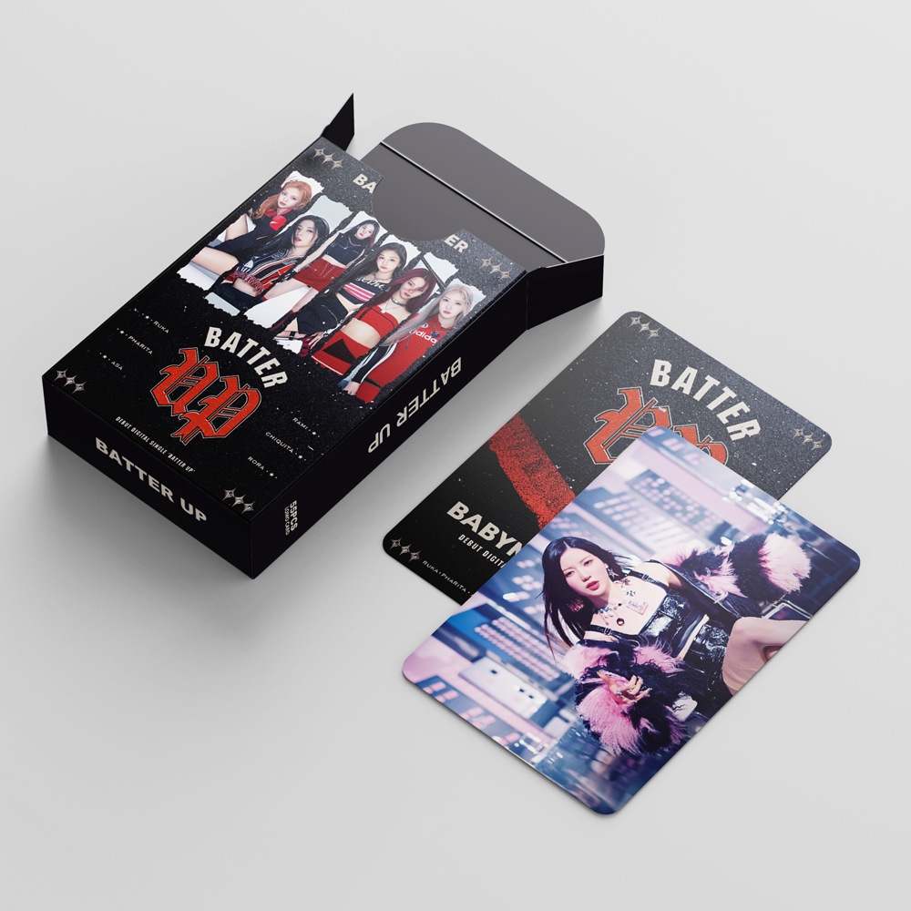 Kpop BABY MONSTER Album BATTER UP Photocard Lomo Card 55pcs/box: Collect Your Idol ASAP!