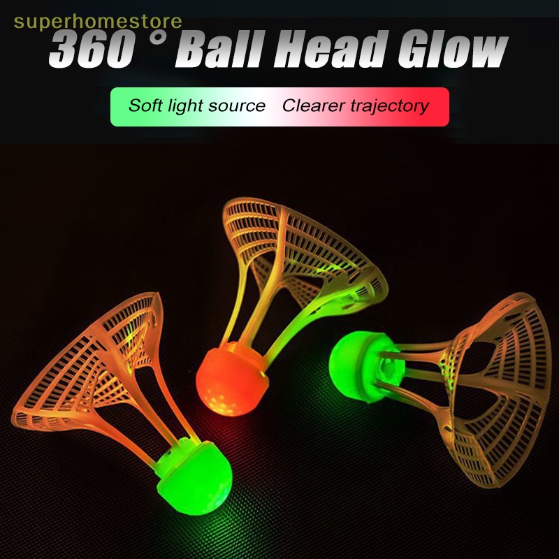 1 Quả Cầu Lông Nhựa nylon Phát Sáng Trong Tối Chống Gió Siêu Bền uyi