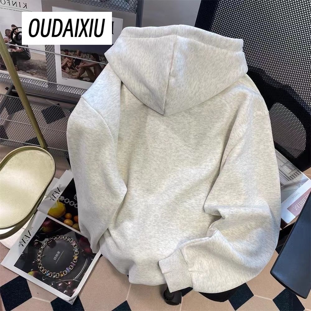 Mocho Áo Khoác hoodie áo khoác nữ zip hoodie High-quality Durable Thông thường Korean A28J1DI38Z230923 | BigBuy360 - bigbuy360.vn
