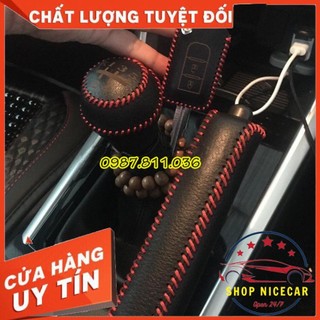 Bọc cần số, tay phanh xe mitshubishi xpander số sàn.... da bò nhiều màu sắc