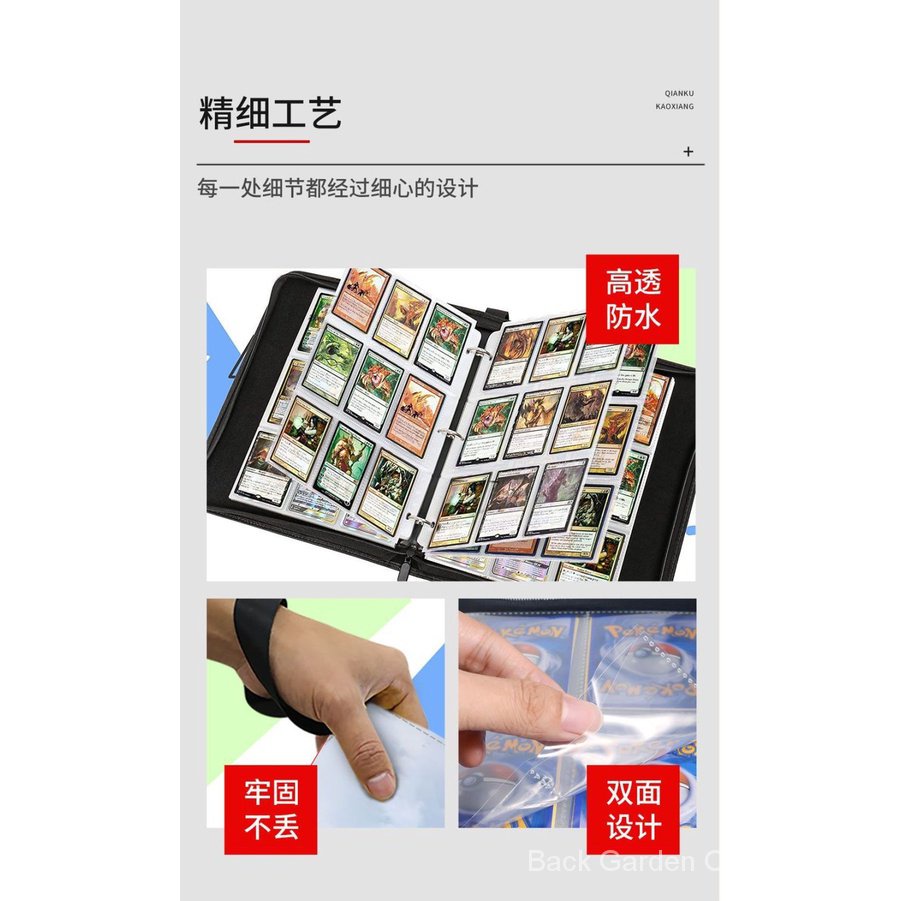 Jugongge Cuốn Sách Sưu Tập Thẻ Bài Chuột Mèo Có Khóa Kéo Tùy Chỉnh Cao Cấp l4fs