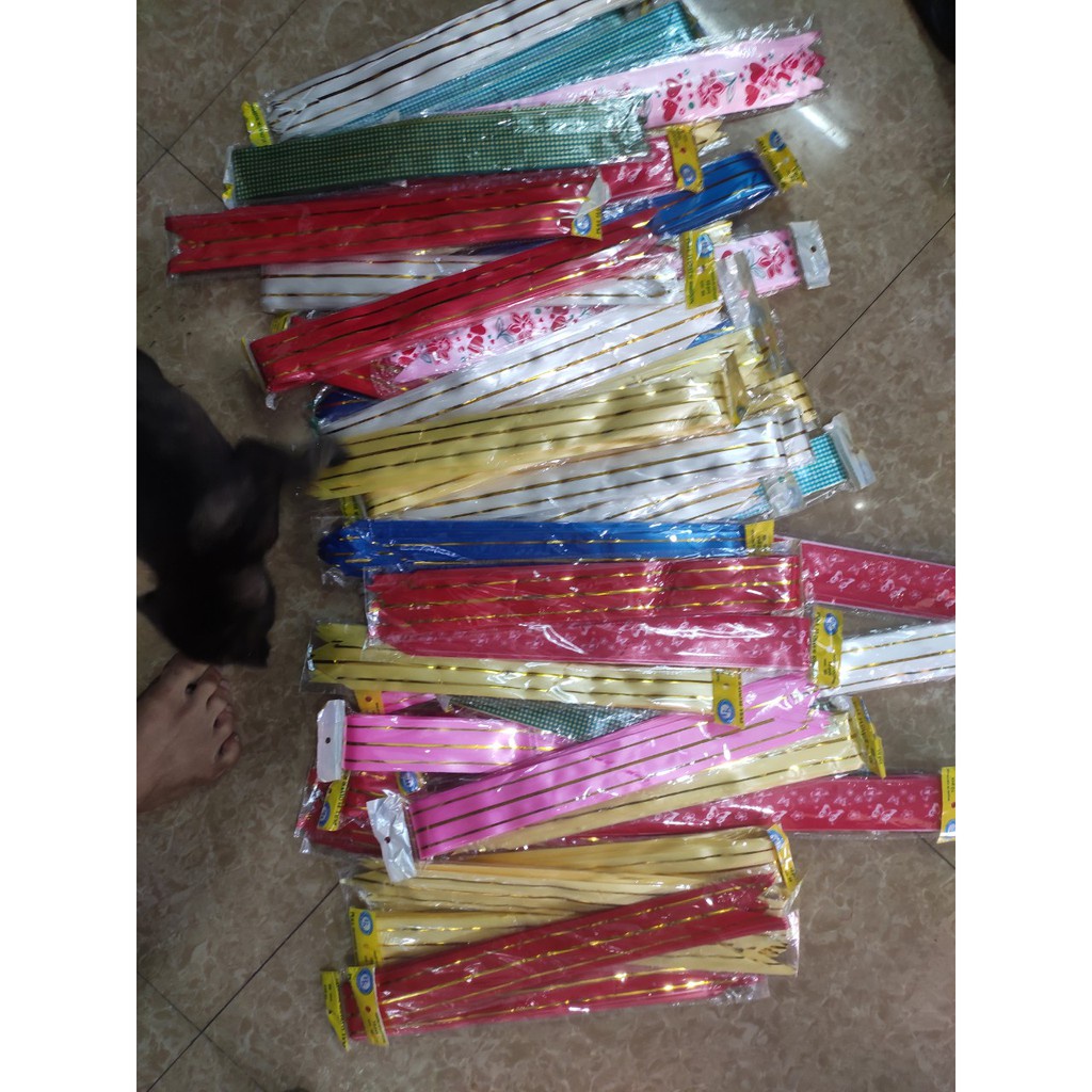 Dây nơ rút hộp quà 10 cái cánh nơ 3mc và 5cm Bách Hoá ĐÔ