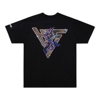 Áo thun ngắn tay in logo anime yu-gi-oh cá tính cho nam nữ đen