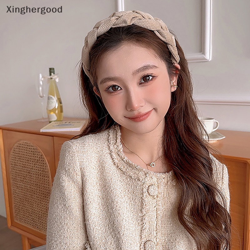 Xinghergood Băng Đô Thắt Nút Chéo Mềm Mại Phong Cách retro Dành Cho Nữ