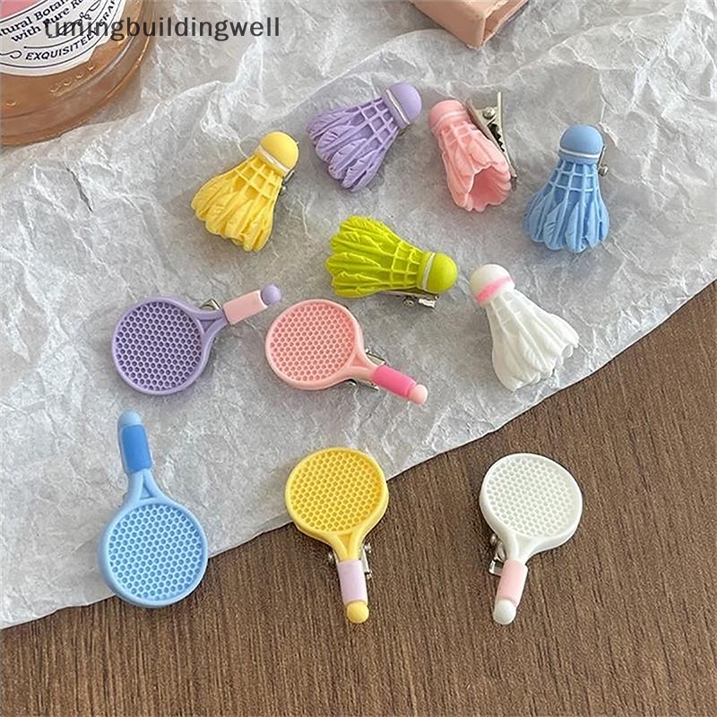 Twvn Cặp Kẹp Tóc Hình Vợt Cầu Lông Dễ Thương Cá Tính Sáng Tạo Cho Bé Gái qdd
