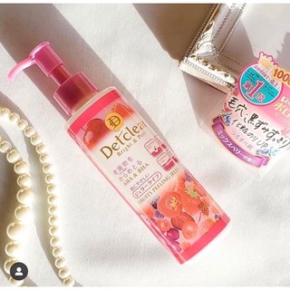 Gel tẩy tế bào chết Meishoku Detclear Bright & Peel Mix Berry hương dâu màu hồng dung tích 180ml- Hàng Nhật Nội Địa